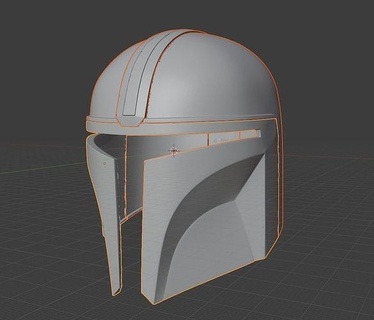 mandalorian helmet stl pre cut seams starwars mando cosplay armor beskar boba fett jango star wars hobby diy 3d print model - Mito3D