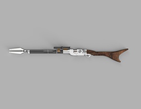 mandalorianas rifle arma estrela guerras cosplay jogos brinquedos de outros 3d print model - Mito3D