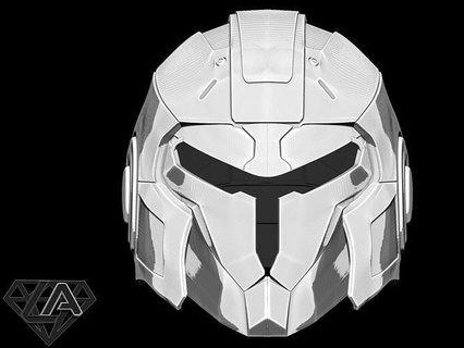mandalorian titan custom helmet mask airsoft cosplay warrior knight invader equipment accessories tactic armor armour security games toys game 3d print model - Mito3D