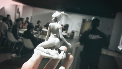 manga fille anime asiatique dessin animé femme corps sculpture statue japon art sculptures 3d print model - Mito3D