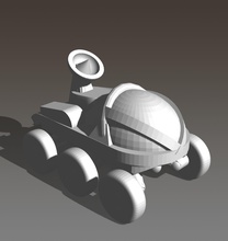 manned rover mars board game boardgame science vehicle upgrade piece marker games toys 3d print model - Mito3D