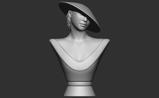mannequin mode buste 3d modèle impression art sculptures 3d print model - Mito3D