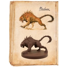mantikor minyatür 3demonsters dnd masaüstü oyunlar konsept sanat kickstarter rpg canavar anatomik biyoloji savana orman ovalar kedi kaplan aslan oyuncaklar yazı tahtası 3d print model - Mito3D