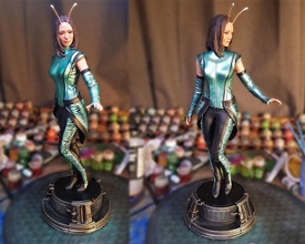 mantis guardianes of galaxia estatua escultura maravilla figurilla 3dprint stl final infinito guerra orando juegos juguetes 3d print model - Mito3D