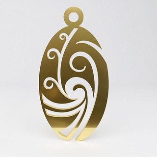 maori pendentif 10 conception or bijoux argent art Collier imprimable gemme blanc lampe créativité géométrique forme rétro pendentifs 3d print model - Mito3D