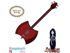 marceline ascia basso 3d modello avventura cosplay cartone animato giochi giocattoli 3d print model - Mito3D