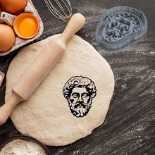 marcus aurelius cookie cutter pastry dough biscuit sugar food cookies cutters house kitchen dining 3d print model - Mito3D