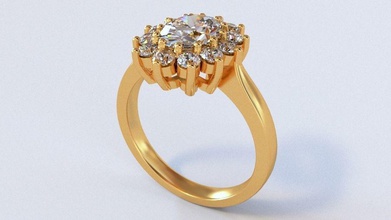 mariage anelli 102 gioielli stampabile engagem bracelate oro gemma di fidanzamento orecchino anello diamanti matrimonio 3d print model - Mito3D