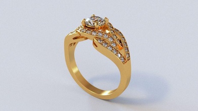 26 mariage yüzük takı yazdırılabilir kolye Gümüş beyaz elmas gem sterling moda mücevher nişan düğün platin 3d print model - Mito3D