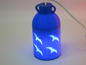 mariana brocca casa di illuminazione la lampada gabbiani uccelli appeso da tavolo 3d print model - Mito3D