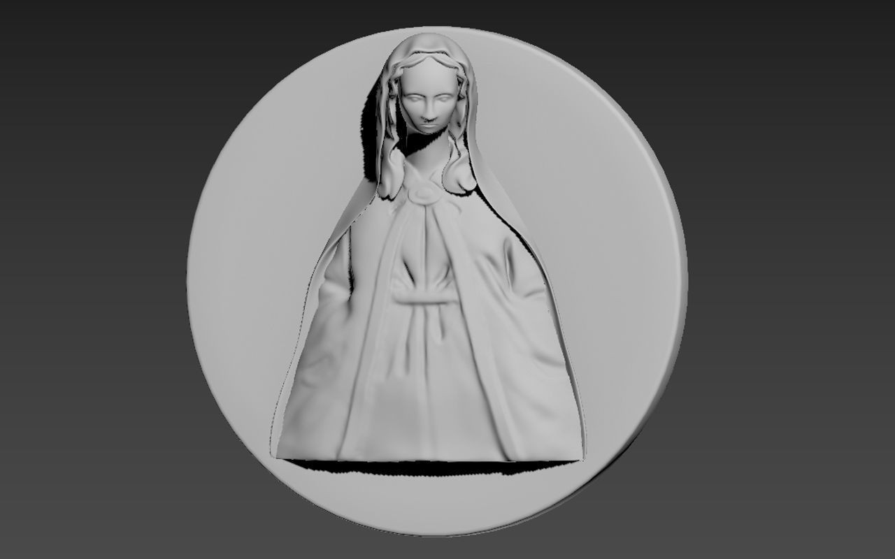 marie mary virgin holy bible religiou object print 3d art sculptures 3D print model - Mito3D
