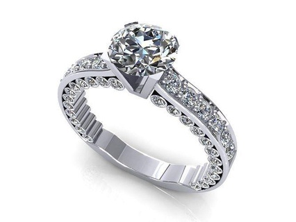 marilyn Hochzeit Ring Juwel Engagement Schmuck Diamant Silber Gold engagem Mode Sterling Anhänger Halskette Schönheit Ohrringe Ringe 3d print model - Mito3D
