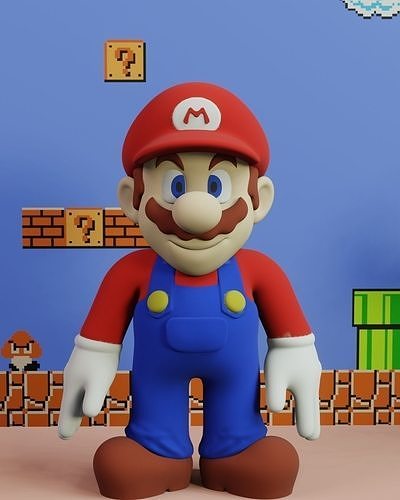 Mario oyun oyuncak aksiyon pokemon anime Japonya tokio karikatür Sanat manga Şirin ev koleksiyon heykel karakter şeftali benzin pompası karakurbağası oyunlar oyuncaklar 3D print model - Mito3D