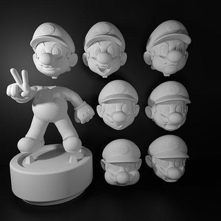 Mario nintendo interruttore wii Wii U 3dworld bros stazione gioco carattere figura figurina Giochi statua avventura fantasia video giocattoli 3d print model - Mito3D