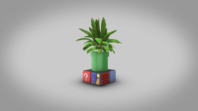 mario bros small desk planter 3d print diorama brothers nintendo game gmaing new toy art sculptures statue character video games toys accessories 3d print model - Mito3D