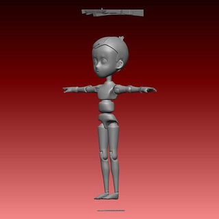 fantoccio nene anime 001 ragazzo stl ztl lwo 3dprint meccanismi delle marionette tromba impresion3d marionetta arte sculture 3d print model - Mito3D