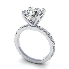marca dividido diamante anel jóia gema noivado Casamento jóias prata joalheria ouro engagem moda esterlina pingente colar beleza brincos pingentes argolas 3d print model - Mito3D