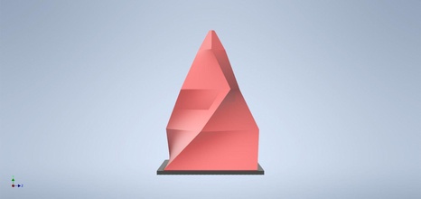 marqueur géométrique art architecture conceptuel simplicité sculptures 3d print model - Mito3D