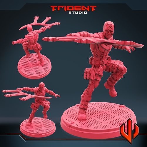 tiratore scelto eroe giocattoli miniature sculture tavolo Giochi 3D print model - Mito3D