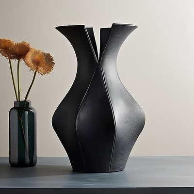 marbre vase étourdissant décor accueil maison intérieur conception moderne fleur 3d print model - Mito3D