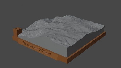 Motorräder Berg Landschaft Vulkan Terrain Umgebung Natur Photogrammetrie Elevation Wissenschaft 3d print model - Mito3D