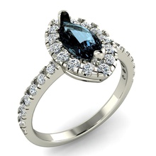 marquise do anel jóias precioso pedra preciosa anéis 3d print model - Mito3D