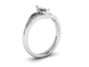 marchesa anello gioielli diamante d'oro argento anelli 3d print model - Mito3D