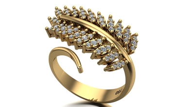 marquesa mujer anillo oro plata moda brillante boda compromiso diamante joya joyería regalo mar imprimible enamorado amor planta maceta anillos 3d print model - Mito3D