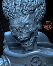 mars saldırı 3d yazdır marsattack film 90s timburton uzay ufo ovni yabancı eski klasik bilim sanat retro heykel oyunlar oyuncaklar 3d print model - Mito3D