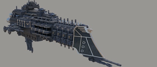marte cruzador batalha martelo guerra 40k 3d impressão jogos brinquedos borda espaço navio imperial 3dsmax 3d print model - Mito3D
