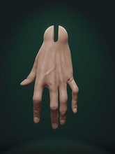 mars bjd hand pose 2 body skin anatomy people doll games toys 3d print model - Mito3D
