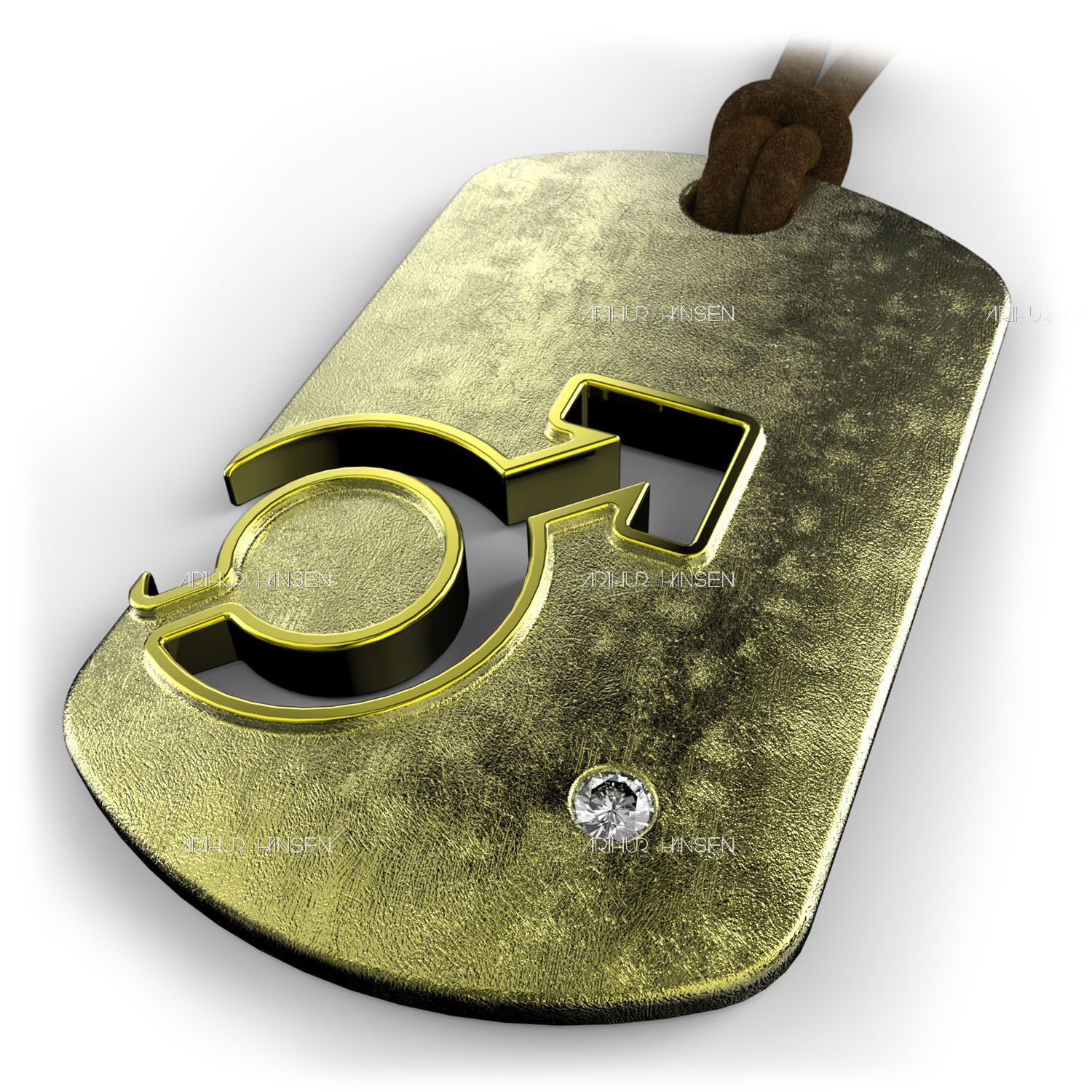 mars symbol 3d amulett armee hund emblem fetisch gold schmuck max monogramm geschlecht halskette anhänger druckbar silber stichworte talisman zbrush 3D print model - Mito3D