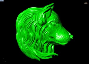 marechal cão cabeça pingente joalheria ouro prata diamante Projeto gema moda rinoceronte matriz zbrush pingentes 3d print model - Mito3D