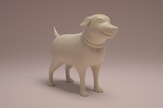 martha dessin animé parle figurine sculpture statue chien art animal figure impression imprimable 3d Jeux jouets miniature 3d print model - Mito3D