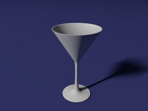 un bicchiere di martini casa vetro vetreria articoli per la tavola cocktail l'alcol bevanda a proposito cucina pranzo fbx e sala da 3d print model - Mito3D