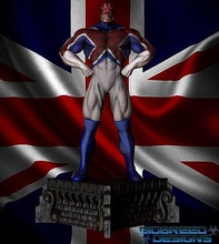 maravilha histórias quadrinhos capitão Grã Bretanha xmen Super heroi herói vingadores homem Aranha história estátua jogos brinquedos 3d print model - Mito3D