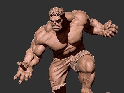 Wunder Hulk Held Superheld Kennzeichen Ironman Stark Mutation Smash Bildhauerei 3dprint Hulkbuster zerstören Pleite Super Eisen fdm Kunst Skulpturen 3d print model - Mito3D