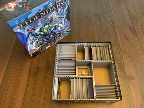 maravilla legendario organizador insertar tablero juego tarjeta oscuro ciudad expansión civil guerra juegos juguetes 3d print model - Mito3D