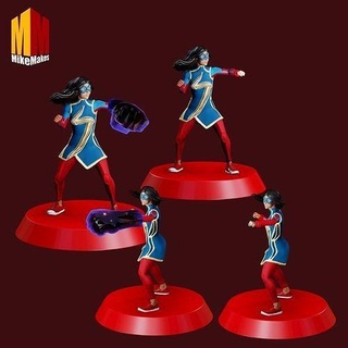 Wunder mcu Disney Figur ms Kapitän Rächer Superheld Comic Cosplay Büste Kunst Skulpturen 3d print model - Mito3D