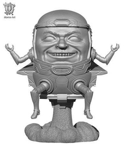 marvel modok character superhero antman marcoart games toys 3d print model - Mito3D