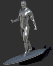 marvel silver surfer marvel silver surfer comics super hero surf 3d print art sculptures