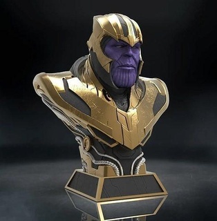 hayret Thanos büst hazır 3d baskı Yazdır model heykel 3dprint Yenilmezler minyatürler Demir Adam oyunsonu karakter sonsuzluk adam savaş savaşı Sanat heykeller 3d print model - Mito3D