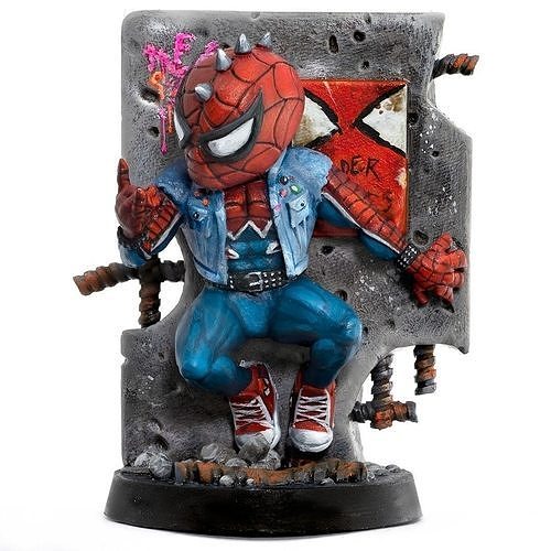 hayret Birleşik spider punk stl 3d baskı Örümcek Adam örümcek adam Chibi hobi Kahverengi oyuncak Sanat oyunlar oyuncaklar yazı tahtası 3D print model - Mito3D