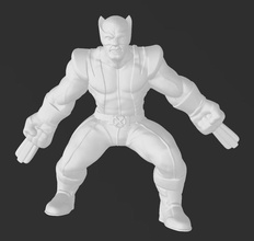 classic marvel comics xmen wolverine - 3d print model avengers ironman spiderman thor superhero comic hero printable iron man cartoon superman mutant stark games toys 3d print model - Mito3D
