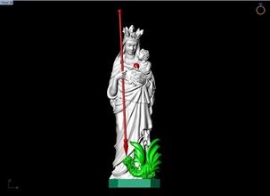anne mary tutma isa bebek kolye takı maria tanrı mübarek jesu heykel çapraz i̇sa katolik aziz haç sanat vesika bas rahatlama madalyon 3d print model - Mito3D