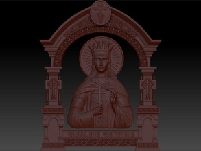 mary sacred heart pendant 3d print model virgin medallion relief god religious christian mother jewelry jewellery sculpture head art sculptures wave sea clean jewel religiou object 3d print model - Mito3D