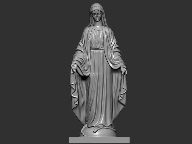 mary ayakta heykel sanat iç tasarım ödül dekorasyon modern madalya şampiyon tanrı hindu kazanan mery kutsal kitap buda heykeller 3D print model - Mito3D