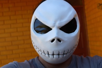 mascara de jack skellington ender3 cosplay prop halloween tombstone spooky horror 3dprint pla hobby diy 3d print model - Mito3D