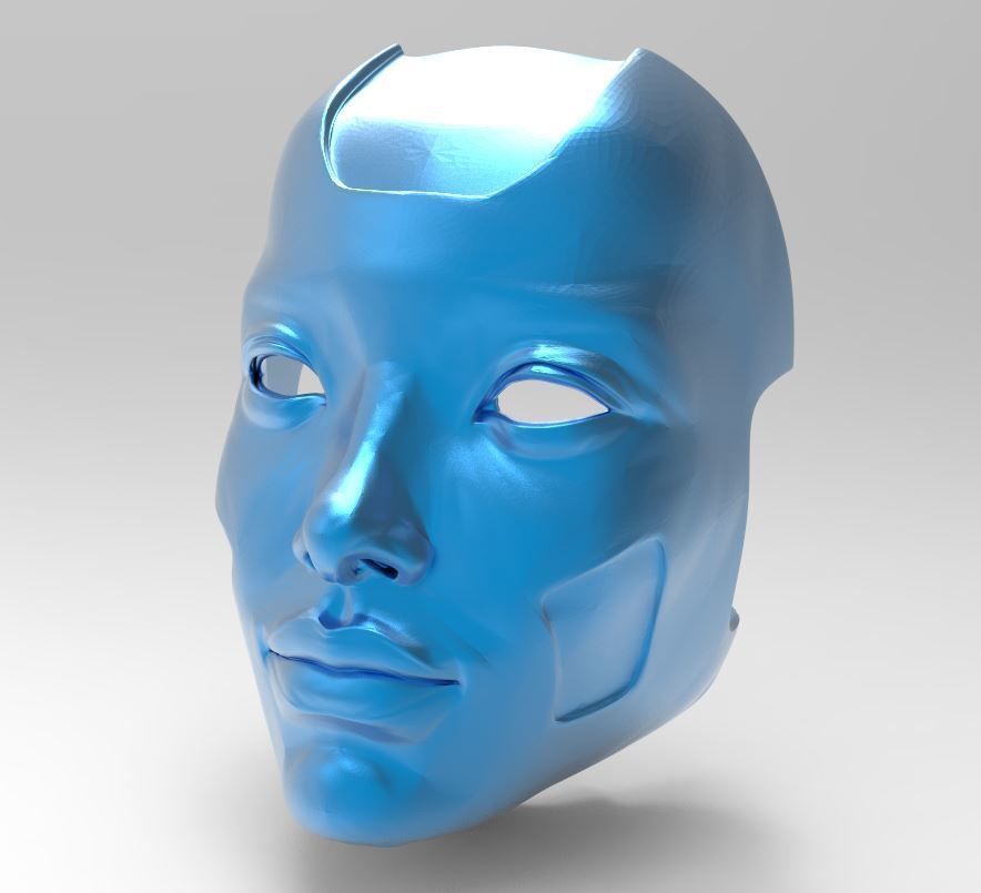 masque Eva 3d 3dmodel cg Jeu Vêtements visage 3dprint imprimable stl mode 3D print model - Mito3D