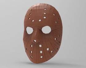 mask - hockey 3d 3dmodel cg game clothing fashion party face 3d print model - Mito3D